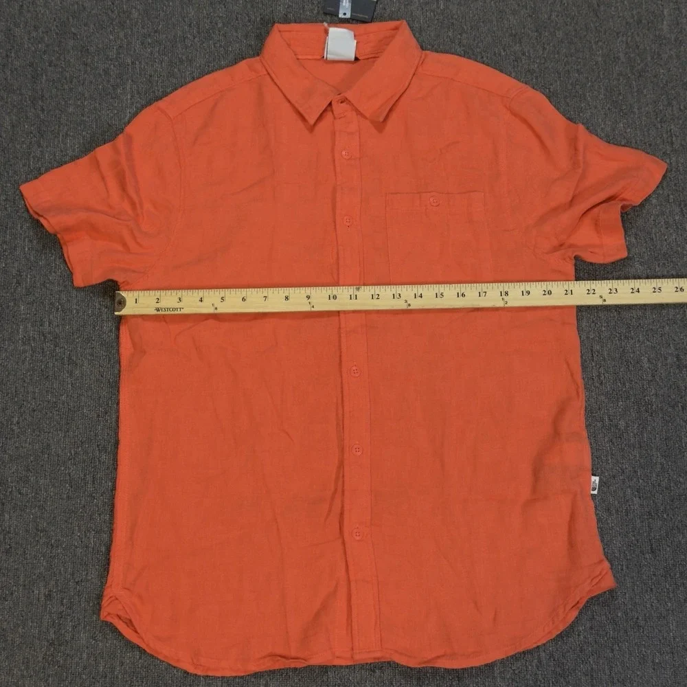 The North Face Men's Loghill Jacquard Short‎ Sleeve Button Up Shirt Size M